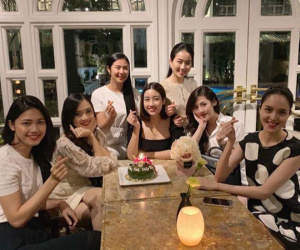 Dàn hoa hậu, á hậu tổ chức sinh nhật muộn cho Đỗ Mỹ Linh