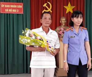 Đồng Nai: Viện kiểm sát xin lỗi một người bị oan sai