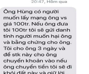 Tin nhắn đe dọa lãnh đạo VP đoàn ĐBQH là SIM rác từ TP.HCM