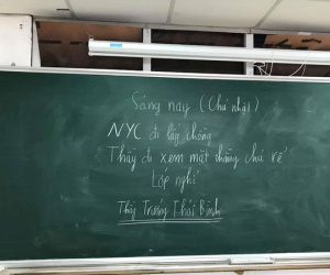 Thầy giáo Thái Bình cho học sinh nghỉ để đi đám cưới người yêu cũ?