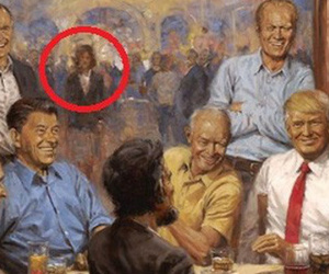 Tranh vẽ Tổng thống Trump 'tiên đoán' Mỹ sẽ có 1 nữ Tổng thống