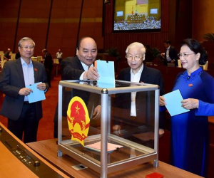 Quốc hội đang lấy phiếu tín nhiệm 48 chức danh