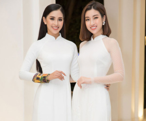 Bộ đôi Hoa hậu Tiểu Vy - Mỹ Linh lần đầu đọ sắc 'một chín một mười' tại sự kiện