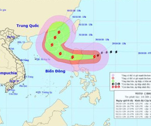 Tin mới nhất về bão Yutu: Gây mưa, biển động dữ dội ở vùng biển Đông Bắc Biển Đông