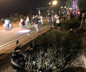 Phó công an thị xã Đồng Xoài lái ôtô gây tai nạn liên hoàn