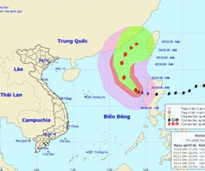 Tin mới nhất về diễn biến bão số 7 trên Biển Đông