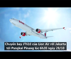 Video: Tái hiện vụ rơi máy bay chở 189 người ở Indonesia