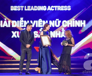 Phương Anh Đào giành cúp Nữ diễn viên xuất sắc nhất tại LHP quốc tế Hà Nội 2018