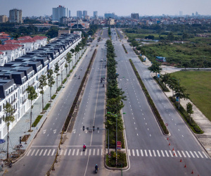 Tuyến đường 10 làn xe chạy qua khu đô thị khổng lồ ở Hà Nội