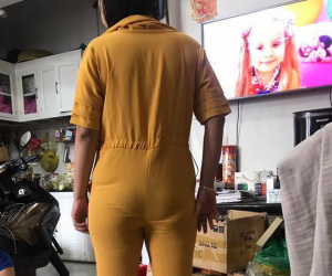 Cô gái trẻ khóc thét khi bộ jumpsuit sang chảnh đặt trên mạng biến thành...đồ lặn