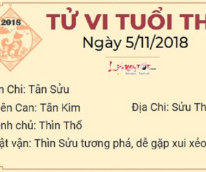 Tử vi thứ 2 ngày 5/11/2018 của 12 con giáp: Tý, Mão tiền ập đến cửa, Thìn bị kẻ xấu gièm pha