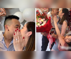 Hài hước cô gái trẻ mượn tạm tay làm móng để đeo hộ nhẫn câu hôn rồi chụp ảnh cho sang