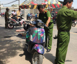 Tránh xe ba gác chạy ẩu, cô gái trẻ bị xe tải tông tử vong ở Sài Gòn