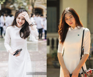 Loạt ảnh nữ sinh mặc áo dài chứng minh ảnh kỷ yếu chỉ cần đơn giản như thế này là đủ
