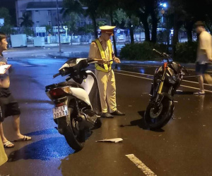 Công an truy tìm người phát tán clip CSGT té ngã khi làm việc với dân