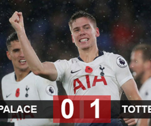 Crystal Palace 0-1 Tottenham: Foyth ghi bàn giúp Tottenham có 3 điểm