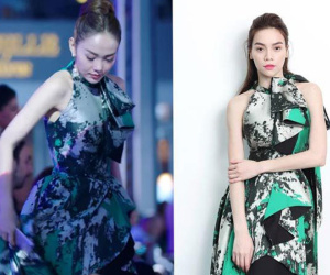 Cùng diện chung quần áo, Hà Hồ chân dài hơn nhưng không ít lần bại trận trước Minh Hằng