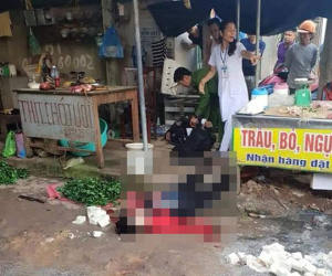 Hải Dương: Đang ngồi bán đậu ở chợ, cô gái bị thanh niên mới ra tù nổ súng bắn tử vong