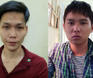 Hai tên cướp xịt hơi cay vào cảnh sát khi bị truy đuổi