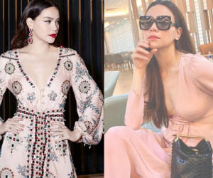 Hồ Ngọc Hà mặc váy cổ V sâu lộ dấu vết miếng dán ngực, nhưng đây mới là điểm khiến fan thắc mắc nhất