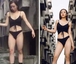Lộ ảnh vóc dáng chưa qua photoshop của 'hot girl ngủ gật' Hưng Yên nổi tiếng MXH nhờ gợi cảm