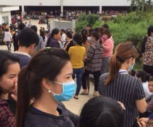 Hàng nghìn công nhân may đình công vì cho rằng bữa ăn chưa đảm bảo