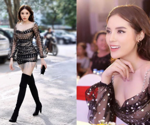 Kỳ Duyên sửa vòng 1 đầy đặn, mặc váy không cần áo lót vẫn tôn ngực