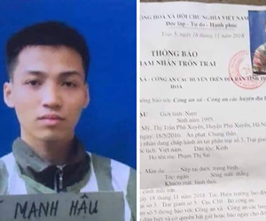 Phạm nhân thụ án chung thân trốn khỏi trại giam