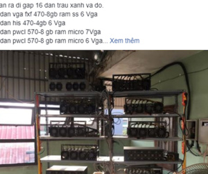Đào Bitcoin tại Việt Nam không đủ trả tiền điện