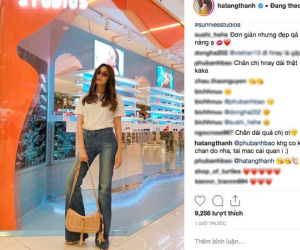Mặc jeans thôi mà chân dài cả tấc, chẳng trách Hà Tăng có mỗi chiếc quần cả 3 năm vẫn diện đi diện lại