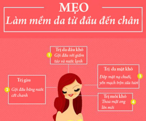Mẹo làm mềm da từ đầu đến chân trong mùa khô hanh