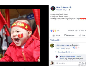 Các cầu thủ Việt Nam đăng ảnh CĐV nhí và lời nhắn nhủ mạnh mẽ tới NHM trước trận gặp Campuchia
