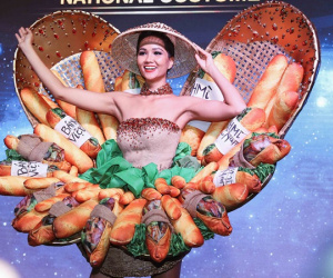 Khán giả phản đối dữ dội khi H'Hen Niê đem trang phục Bánh Mì đi thi Miss Universe 2018