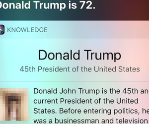 Trợ lý ảo Siri nghĩ Tổng thống Donald Trump là ... của quý của đàn ông