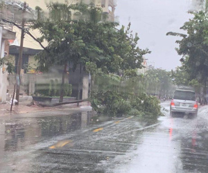 Bão số 9 suy yếu thành áp thấp nhiệt đới sau khi 'càn quét' Vũng Tàu, Sài Gòn đang có mưa lớn và gió mạnh