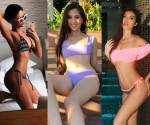 Đọ body nóng bỏng khi diện bikini của 6 nàng hậu Vbiz trên đấu trường quốc tế 2018
