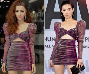 Chân cũng dài eo cũng thon, duy chỉ có điểm này mà Bích Phương kém hơn Khánh Linh khi 'đụng váy'