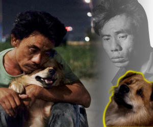 Điều kỳ diệu đã xuất hiện: Chú chó mù trở về bên anh đánh giày câm sau hơn nửa tháng mất tích