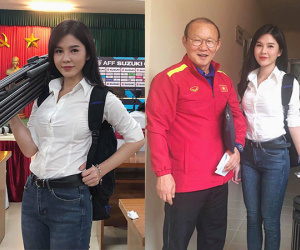 Nữ BTV xinh đẹp, quen mặt trong nhiều phim truyền hình đồng hành cùng tuyển Việt Nam suốt mùa giải AFF Cup khiến dân mạng phát cuồng
