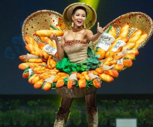 Từng bị khán giả 'ném đá', thiết kế Bánh Mỳ của H'Hen Niê vẫn lọt top 15 trang phục đẹp nhất Miss Universe 2018