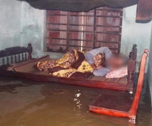 Ngập mấp mé giường ngủ, cụ bà 80 tuổi rơi xuống nước tử vong
