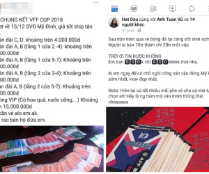Vì sao vé trận chung kết Việt Nam - Malaysia bán 'đầy' chợ đen với giá cắt cổ?
