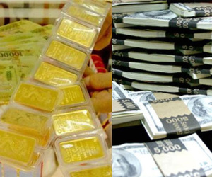 Giá vàng, giá USD liên tiếp giảm 'kỷ lục'