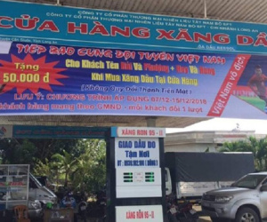 Cây xăng miễn phí cho khách có tên trùng với bốn cầu thủ Việt Nam