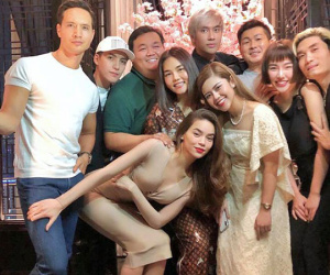 Chụp ảnh phong cách nhí nhảnh với bạn bè nhưng Hà Hồ vẫn khéo léo 'khẳng định chủ quyền' với Kim Lý bằng cách này