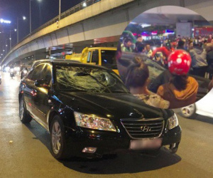 Hà Nội: Tài xế say rượu lái ô tô đâm hai bà bầu nhập viện