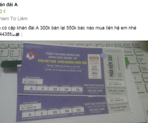 Vé trận Việt Nam - CHDCND Triều Tiên được rao bán 'cắt lỗ' tràn lan