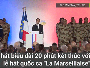 Video: Binh sĩ Pháp bất tỉnh khi hát quốc ca cùng Tổng thống Macron