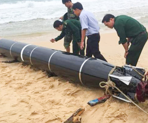 Bộ Quốc phòng xác nhận vật thể lạ ở biển Phú Yên là ngư lôi nước ngoài