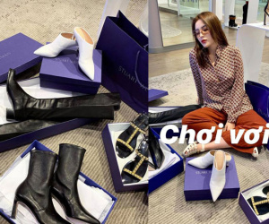 Tết còn chưa tới, Kỳ Duyên đã 'nhẹ nhàng' sắm cùng lúc 4 đôi giày hiệu đón xuân